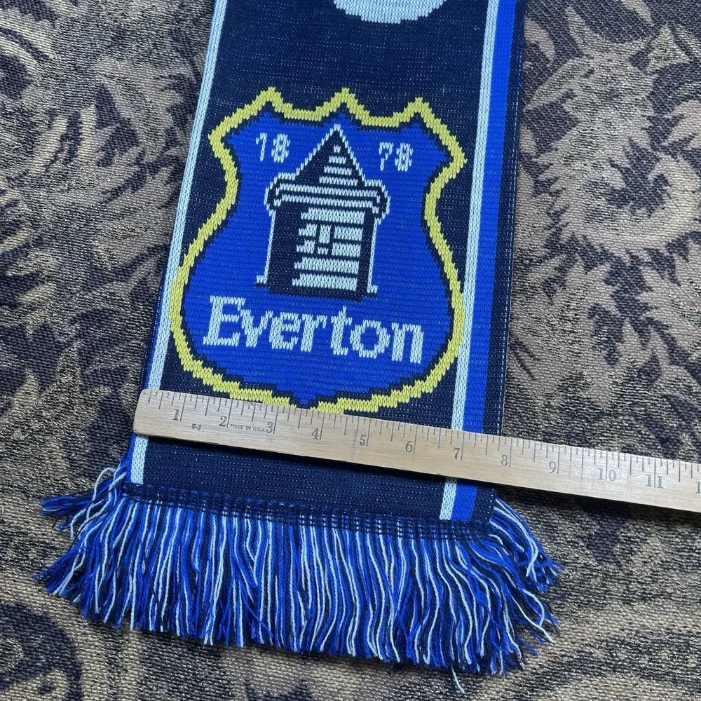 Everton FC Soccer Football Scarf New Blue White Black